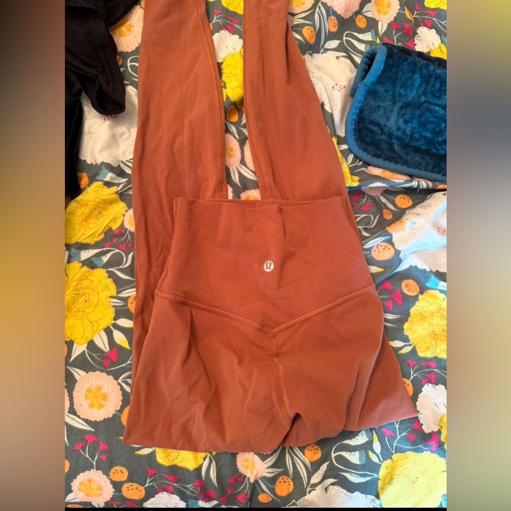 Lululemon High Rise Align Burnt Orange Leggings
